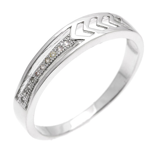 bague homme argent zirconium 8101026