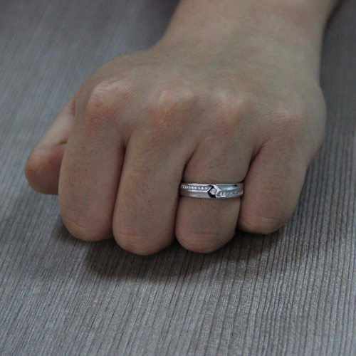 bague homme argent zirconium 8101038 pic5