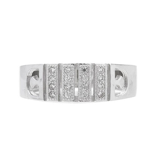 bague homme argent zirconium 8101042 pic2