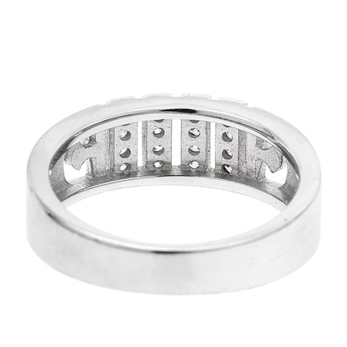 bague homme argent zirconium 8101042 pic4