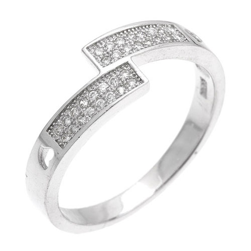 bague homme argent zirconium 8101054