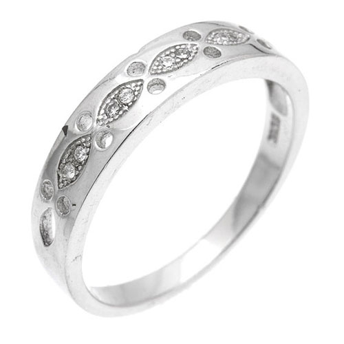 bague homme argent zirconium 8101064