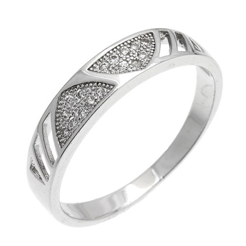 bague homme argent zirconium 8101072