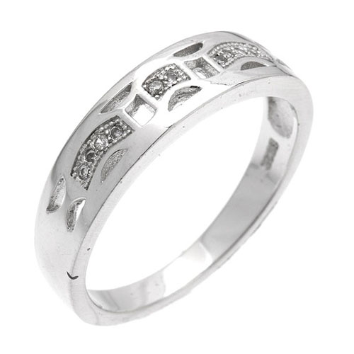 bague homme argent zirconium 8101078