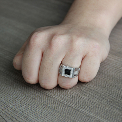bague homme argent zirconium agate 8100207 pic6