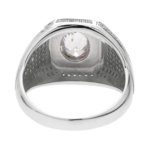 bague homme argent zirconium agate 8100218 pic4