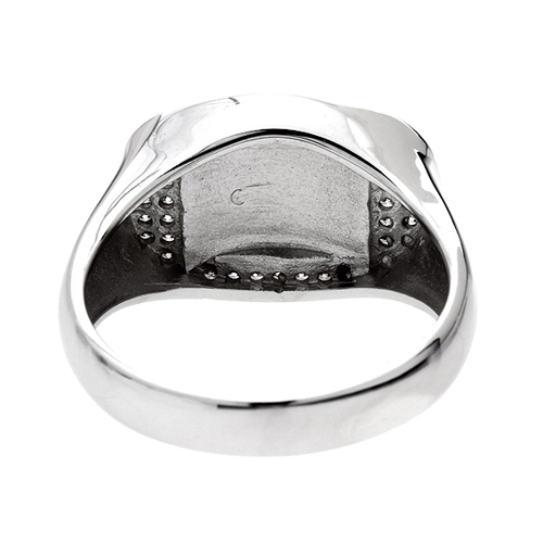 bague homme argent zirconium agate 8100220 pic4