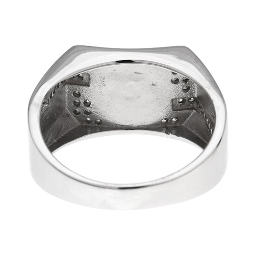 bague homme argent zirconium agate 8100224 pic4