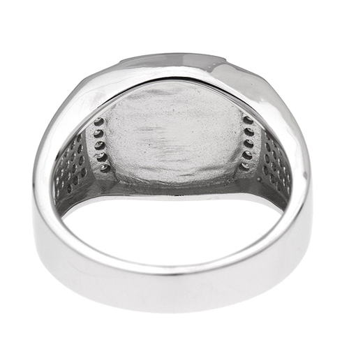 bague homme argent zirconium agate 8100225 pic4