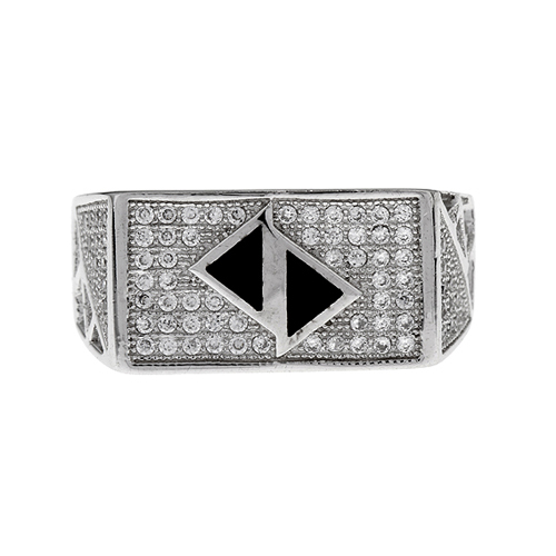 bague homme argent zirconium agate 8100259 pic2