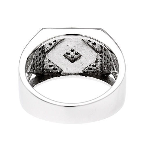 bague homme argent zirconium agate 8100267 pic4