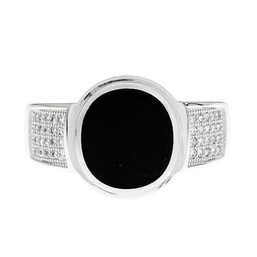 bague homme argent zirconium agate 8100271 pic2