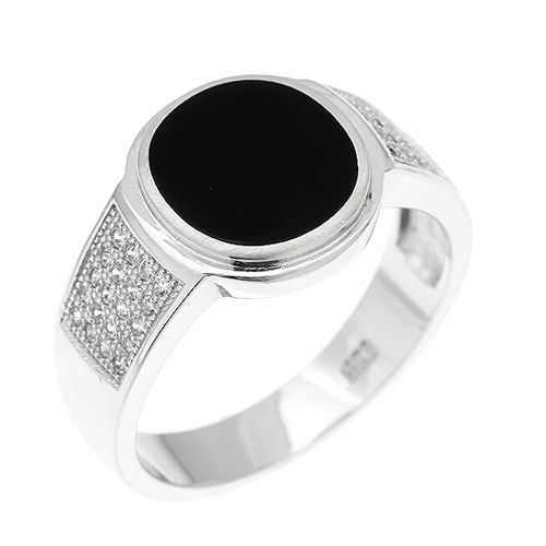 bague homme argent zirconium agate 8100271