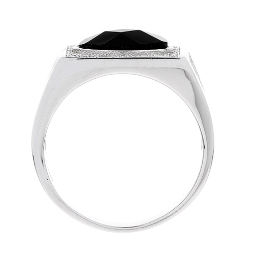 bague homme argent zirconium agate 8100274 pic3