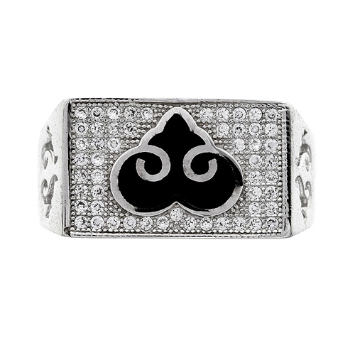 bague homme argent zirconium agate 8100281 pic2