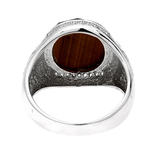 bague homme argent zirconium diamant 8100180 pic4