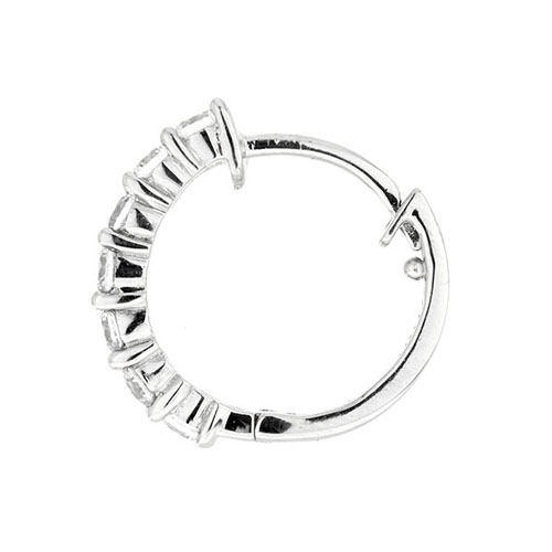 boucle oreille femme argent zirconium 8700008 pic3