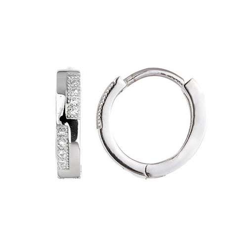 boucle oreille femme argent zirconium 8800024