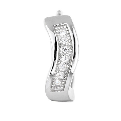 boucle oreille femme argent zirconium 8800027 pic2