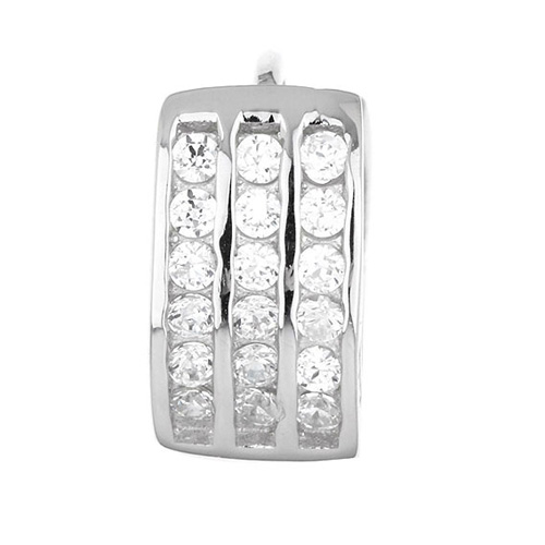 boucle oreille femme argent zirconium 8800028 pic2