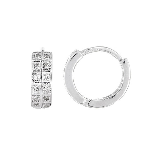 boucle oreille femme argent zirconium 8800029