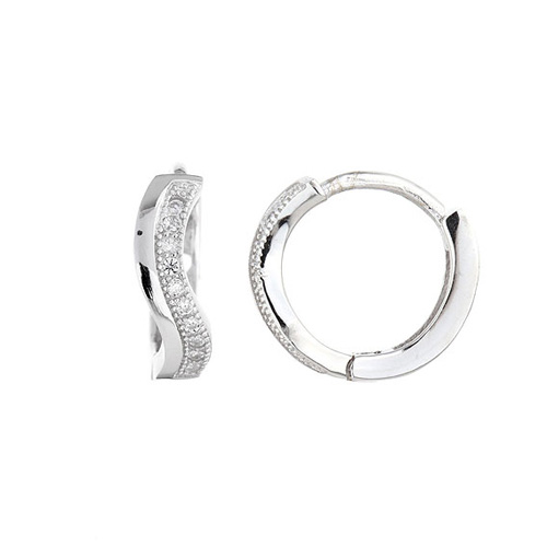 boucle oreille femme argent zirconium 8800031