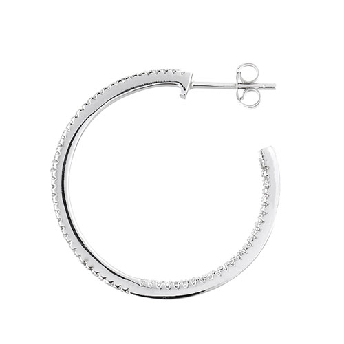 boucle oreille femme argent zirconium 8800039 pic3