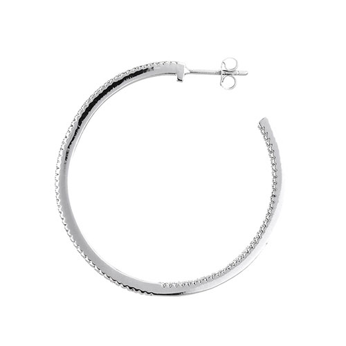 boucle oreille femme argent zirconium 8800041 pic3