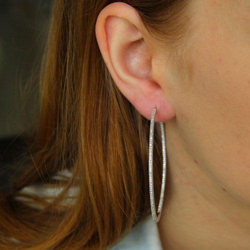 boucle oreille femme argent zirconium 8800043 pic5