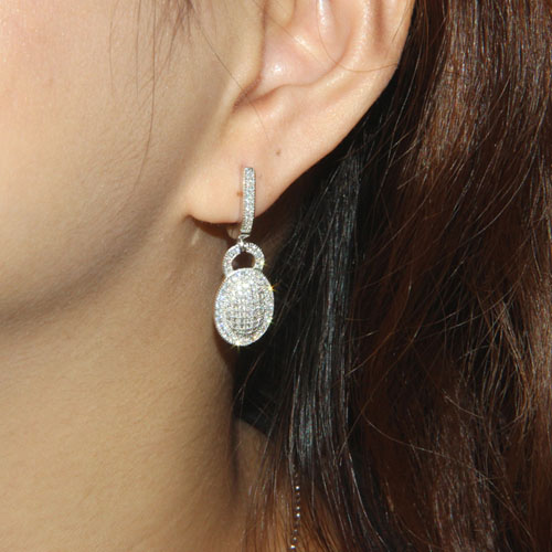 boucle oreille femme argent zirconium 9300004 pic5