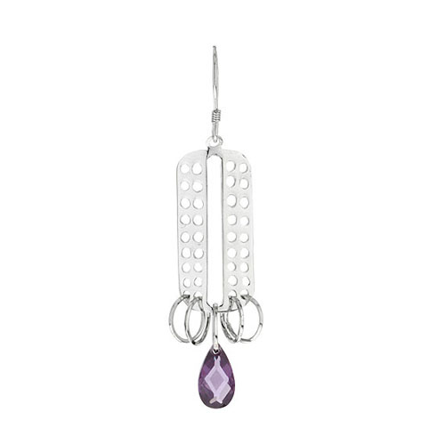 boucle oreille femme argent zirconium 9300016 pic2