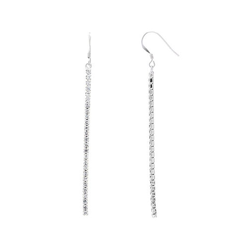 boucle oreille femme argent zirconium 9300075