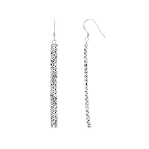 boucle oreille femme argent zirconium 9300076