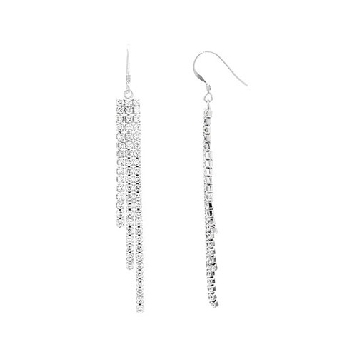 boucle oreille femme argent zirconium 9300077