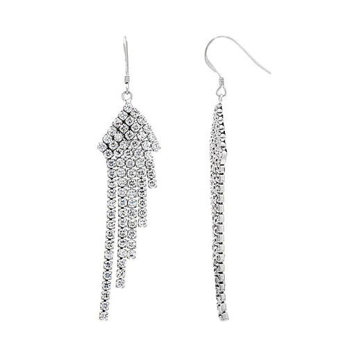 boucle oreille femme argent zirconium 9300085