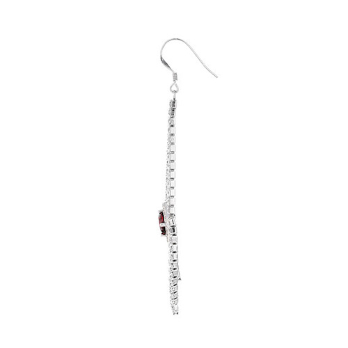 boucle oreille femme argent zirconium 9300110 pic3