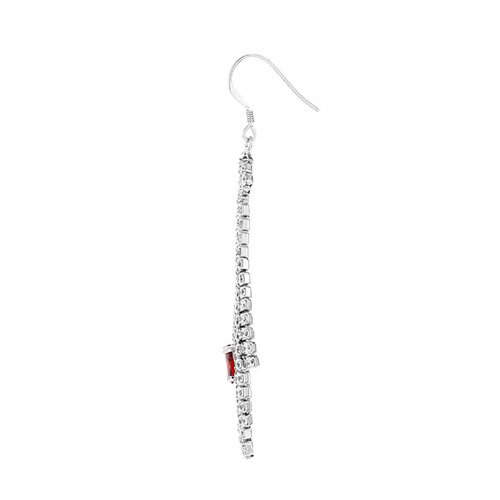 boucle oreille femme argent zirconium 9300117 pic3