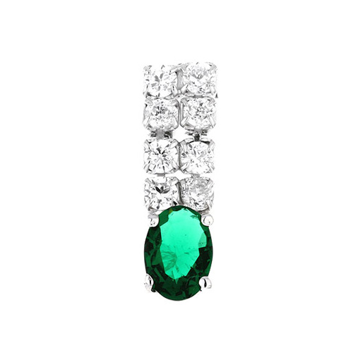 boucle oreille femme argent zirconium 9300150 pic2