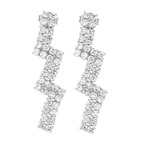 boucle oreille femme argent zirconium 9300169 pic2