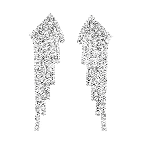 boucle oreille femme argent zirconium 9300172 pic2