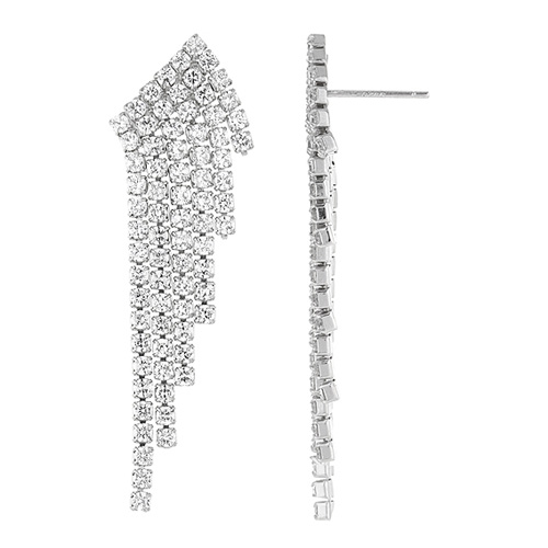 boucle oreille femme argent zirconium 9300172