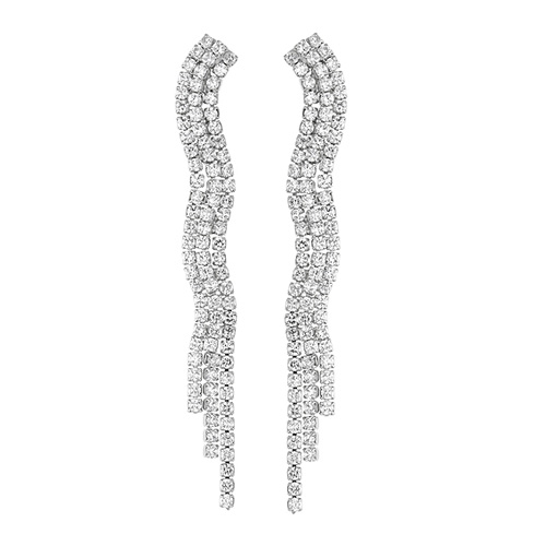 boucle oreille femme argent zirconium 9300177 pic2