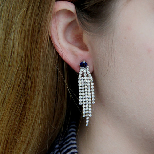 boucle oreille femme argent zirconium 9300178 pic5