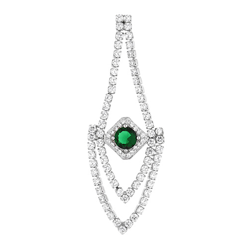 boucle oreille femme argent zirconium 9300183 pic2