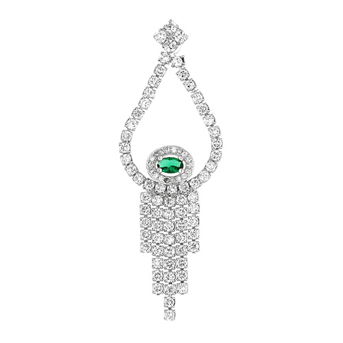 boucle oreille femme argent zirconium 9300184 pic2