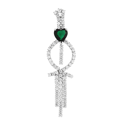 boucle oreille femme argent zirconium 9300191 pic2