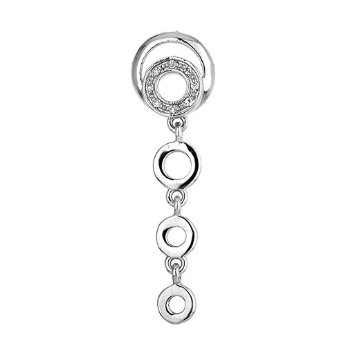 boucle oreille femme argent zirconium 9300193 pic2