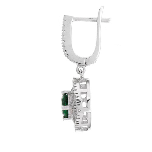 boucle oreille femme argent zirconium 9300203 pic3