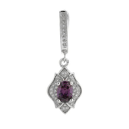 boucle oreille femme argent zirconium 9300207 pic2