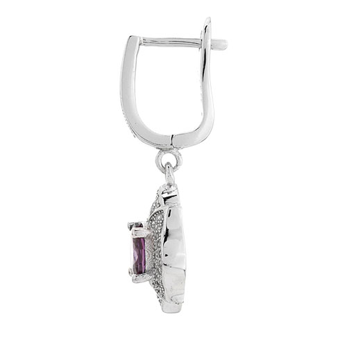 boucle oreille femme argent zirconium 9300207 pic3